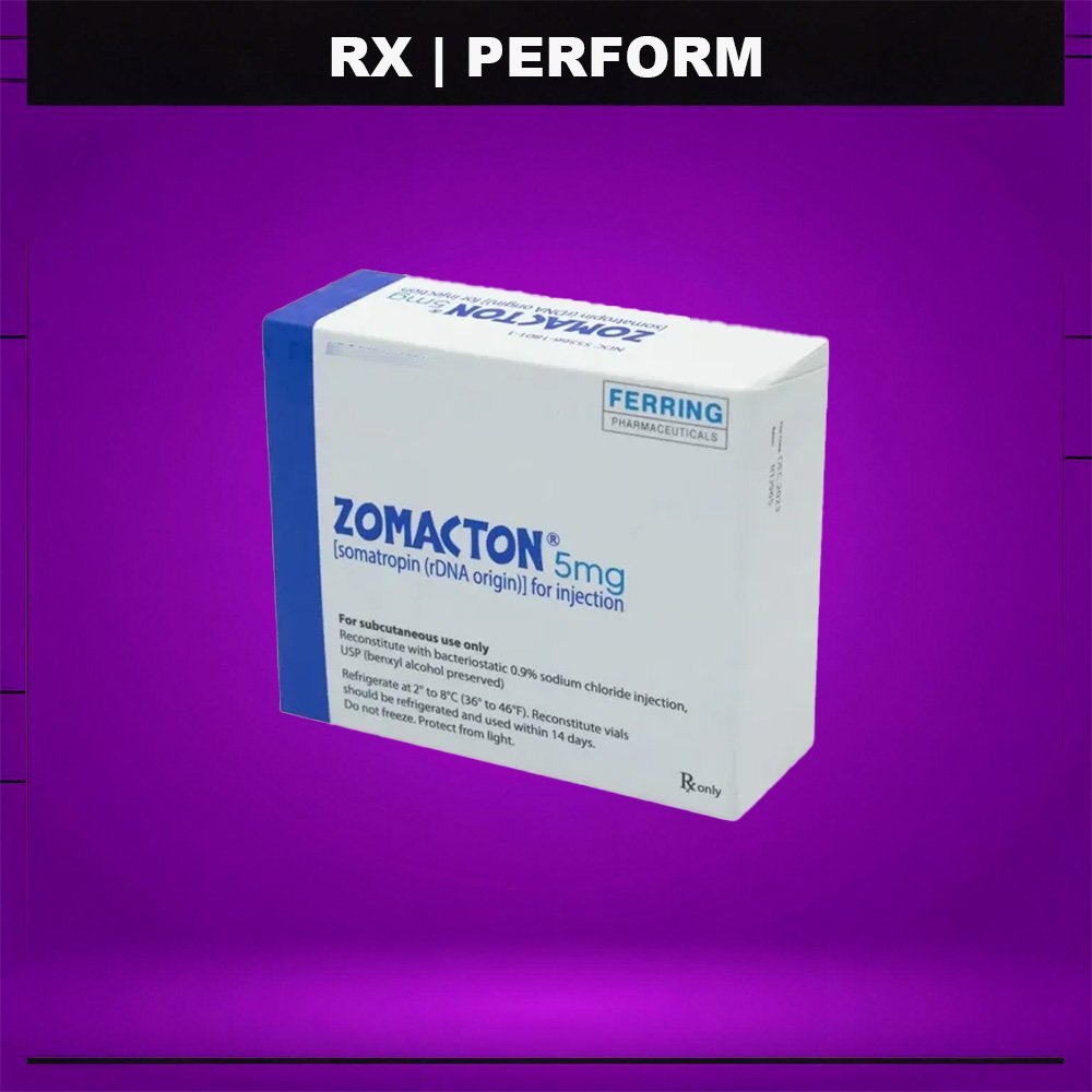 zomacton Zomacton 5 mg / 15 UI (Somatropina Recombinante / HGH) – Vial Liofilizado + Solvente – Ferring Pharmaceuticals - Image 1