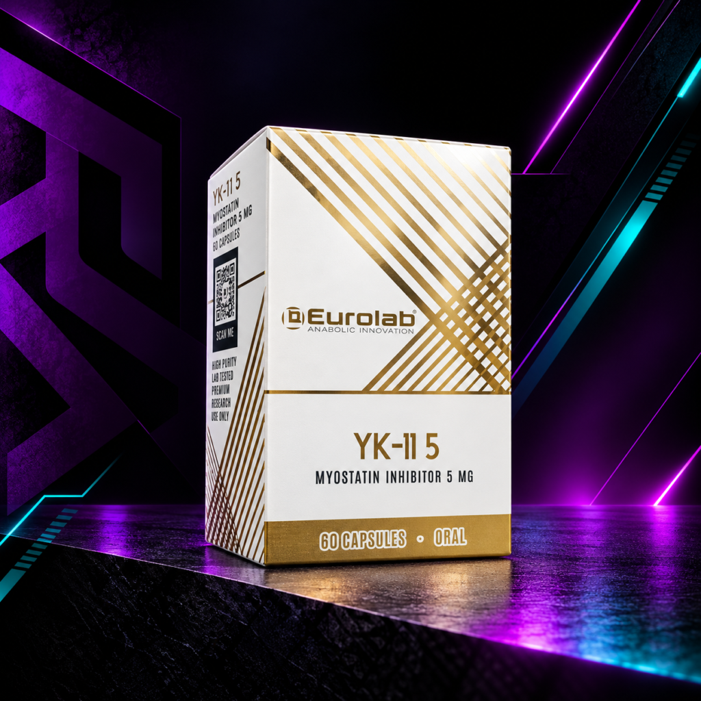 YK-11 (Inhibidor de Miostatina / SARM Híbrido) – 5 mg – Frasco con Cápsulas/Tabletas – Eurolab