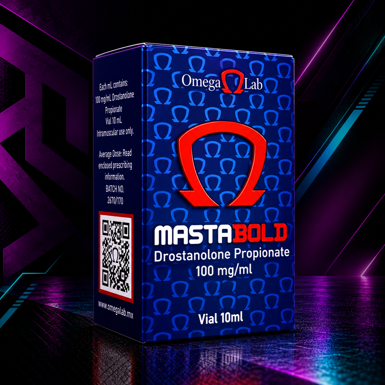 Mastabold 100 mg/mL (Masteron / Drostanolona Propionato / Drostanolone) – Frasco 10 mL – Omega Labs