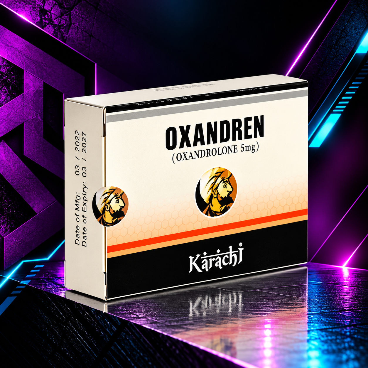 Oxandren (Oxandrolona / Anavar / Oxandrolone) – 5 mg – 60 Tabletas – Karachi Labs