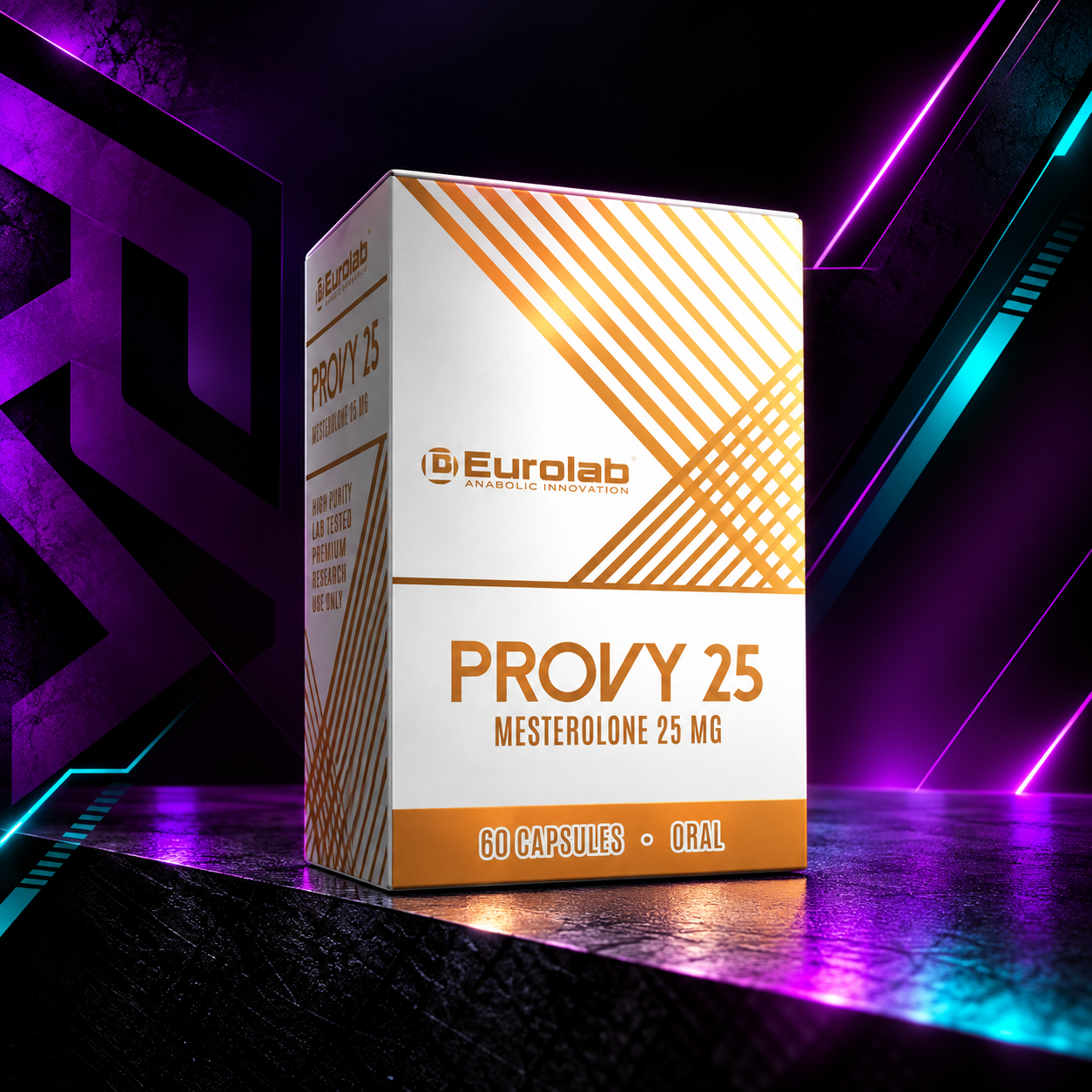 Provy 25 mg (Mesterolona / Proviron Oral) – Frasco con Cápsulas/Tabletas – Eurolab
