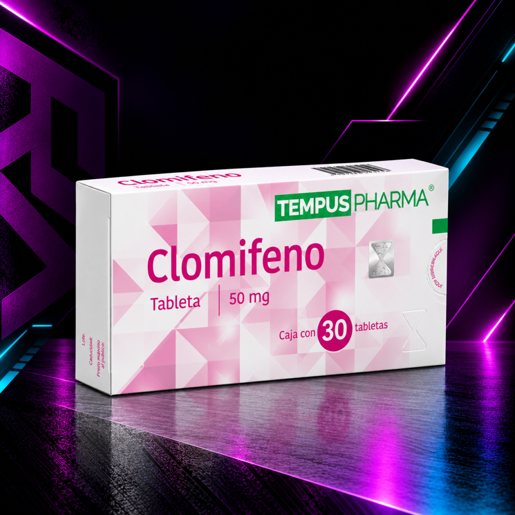 Clomifeno 50 mg (Citrato de Clomifeno / Clomid / SERM PCT) – 30 Tabletas – Tempus Pharma