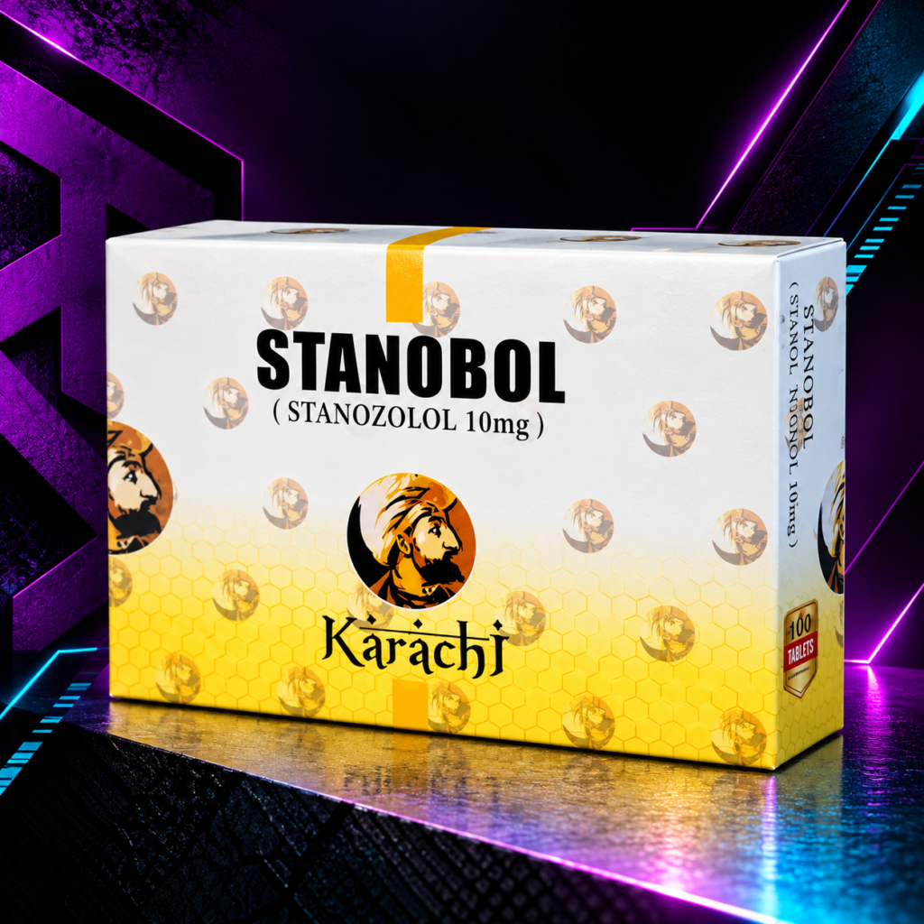 Stanobol Oral (Stanozolol / Winstrol Oral / Stanazol) – 10 mg – Frasco de Tabletas – Karachi Labs