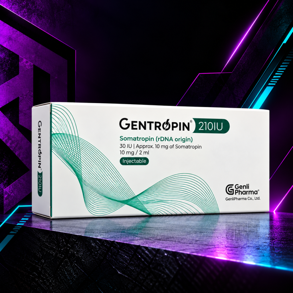 Gentropin 210 UI (Somatropina Recombinante / HGH Kit) – Liofilizado + Diluyente – Genli Pharma