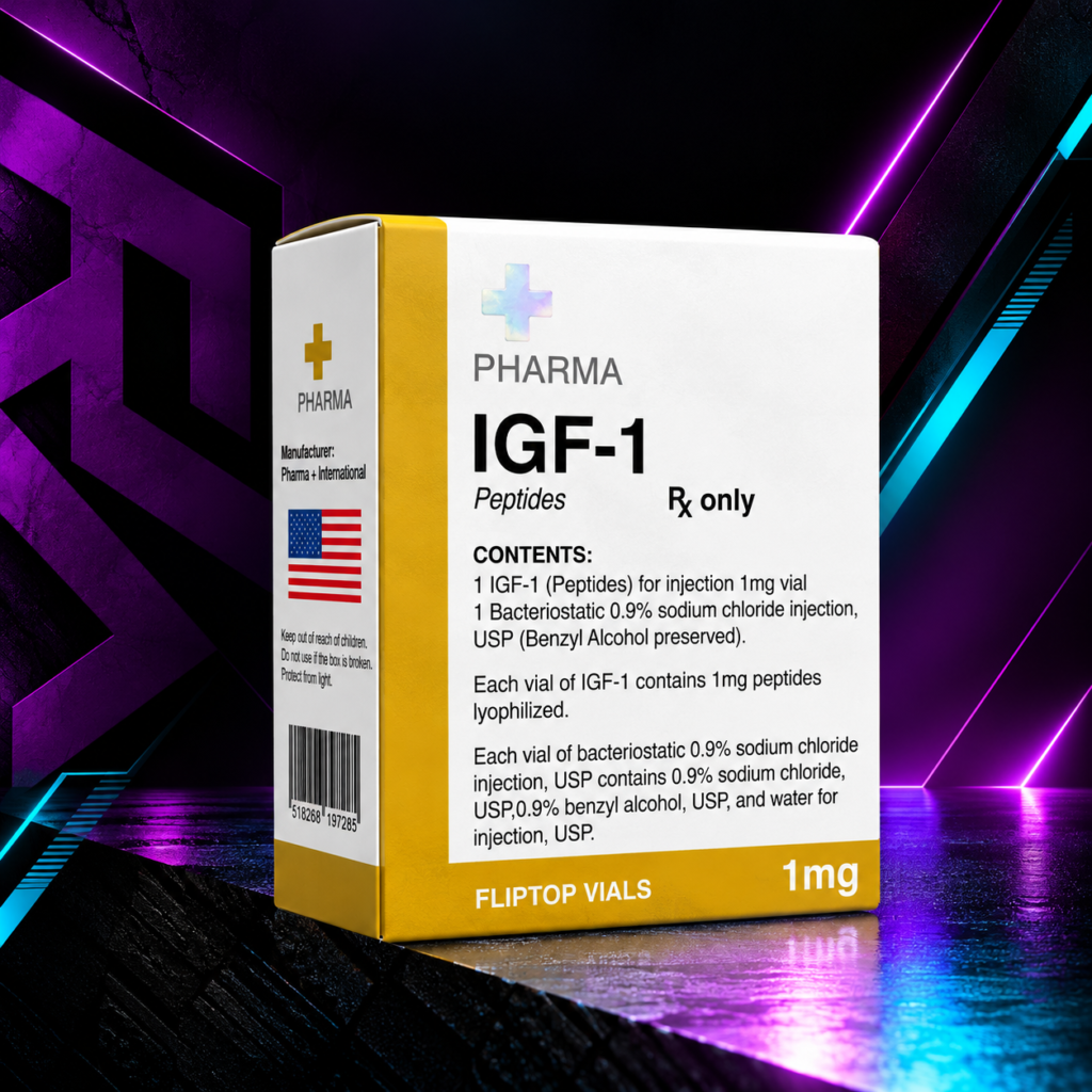 Péptido IGF-1 1mg +PHARMA - Factor de Crecimiento Insulínico para Hipertrofia y Recuperación