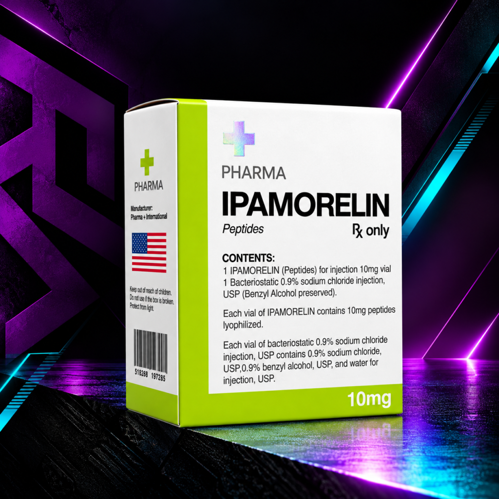 Ipamorelin 10 mg / 2 mL (Ipamorelina / Pentapéptido Secretagogo Selectivo GHRP / HGH & Antiedad) – Kit Vial Liofilizado con Diluyente – Pharma Plus
