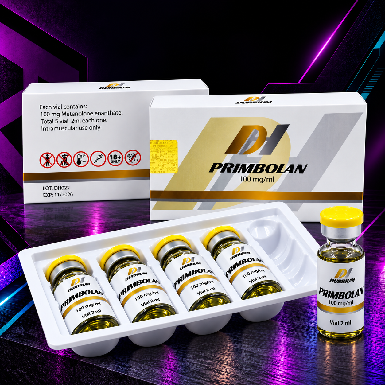 Primobolan 100 mg/mL (Enantato de Metenolona) Vial 10 mL – Durham Labs