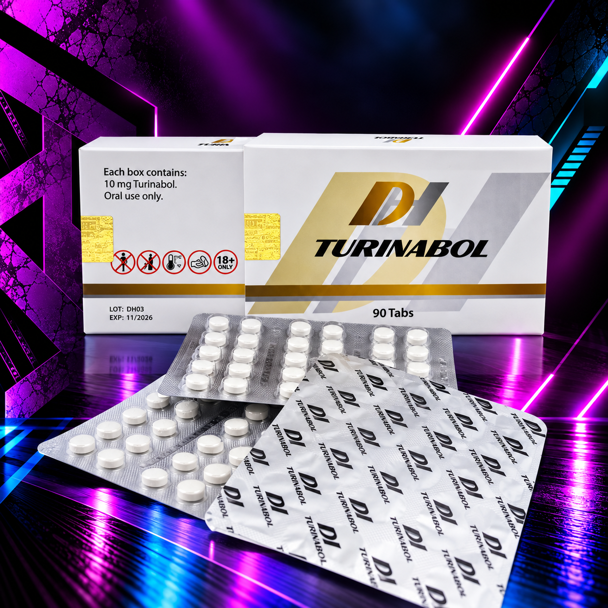 Turinabol 10 mg (Oral Turinabol / Tbol) 90 Tabletas – Durham Labs