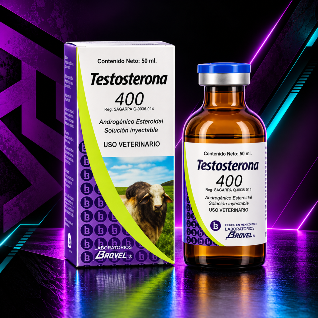 Testosterona 400 (Blend Concentrado) 400 mg/mL – Frasco 50 mL – Brovel