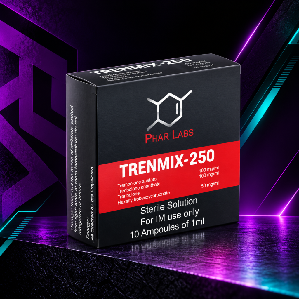 Trenmix 250 mg/mL (Tri-Trembolona / Mezcla de 3 Ésteres de Trembolona / Tri-Tren) – Frasco 10 mL – Phar Labs Silver