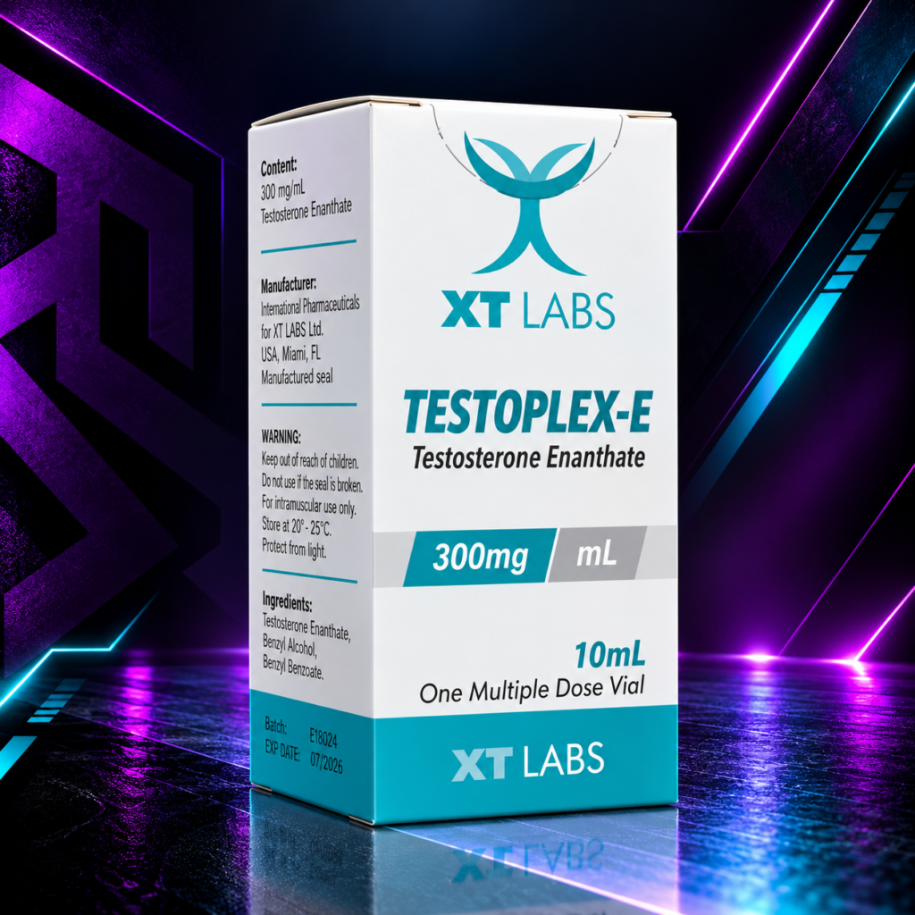 Testoplex-E 300 mg/mL (Enantato de Testosterona / Testosterone Enanthate / Test E) – Frasco 10 mL – XT Labs