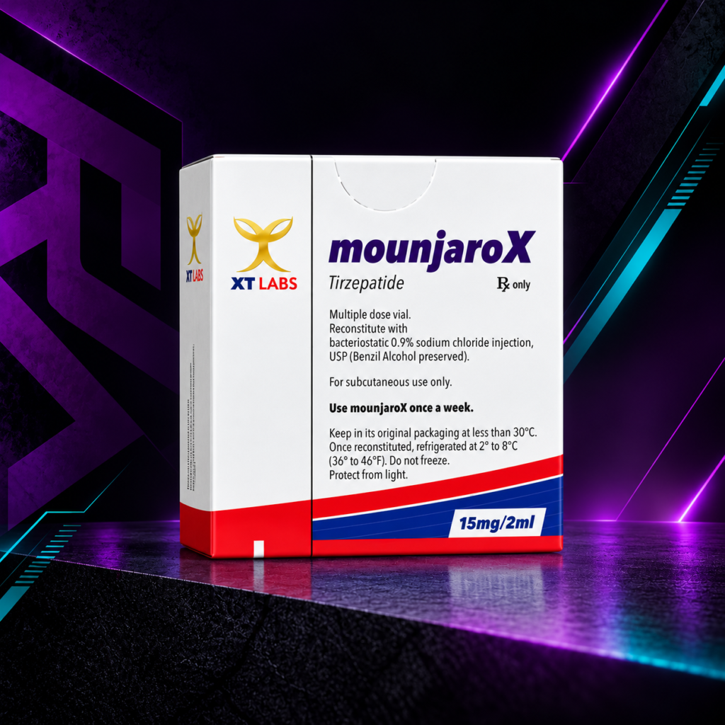 MounjaroX (Tirzepatida / Tirzepatide / Doble Agonista GLP-1 + GIP / Control de Apetito y Grasa) – Vial Liofilizado – XT Labs