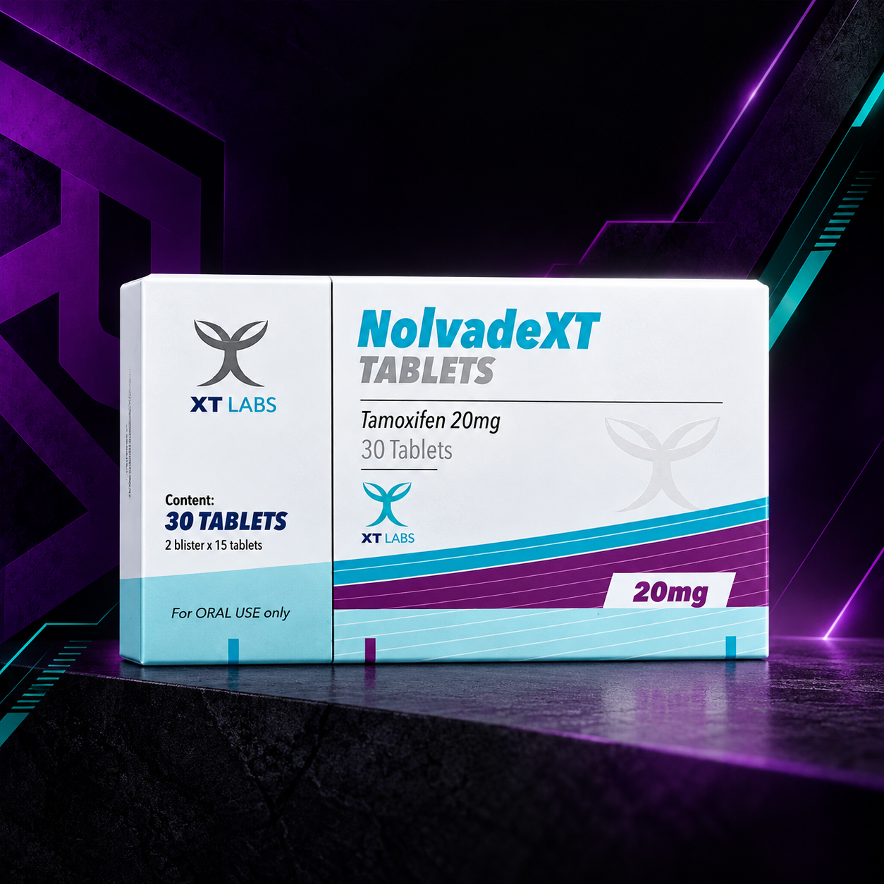 Nolvadext 20 mg (Citrato de Tamoxifeno / Nolvadex / Taxus / SERM Post Ciclo PCT) – 30 Tabletas – XT Labs