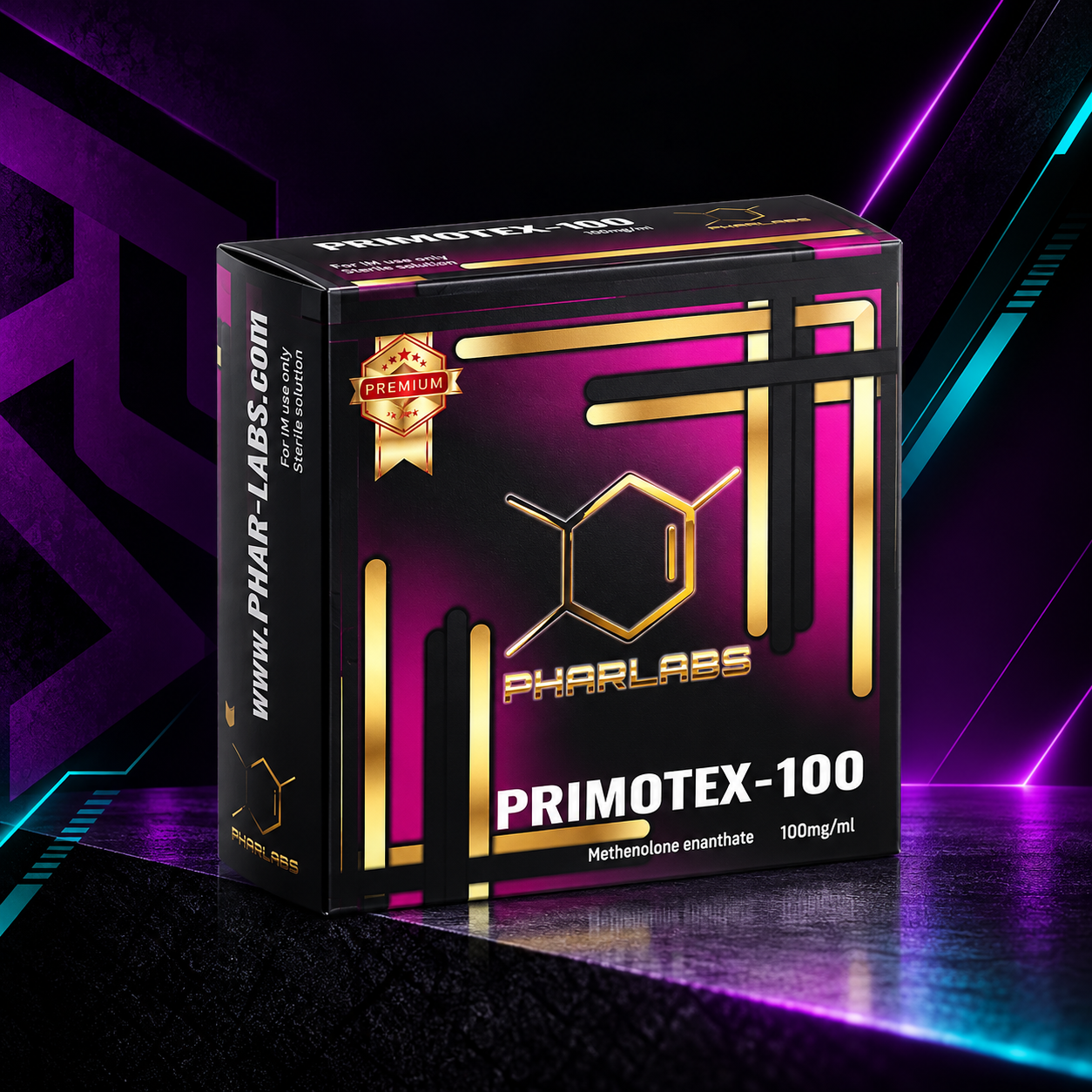 Primotex 100 mg/mL (Primobolan / Metenolona Enantato / Methenolone) – Frasco 10 mL – Phar Labs Premium