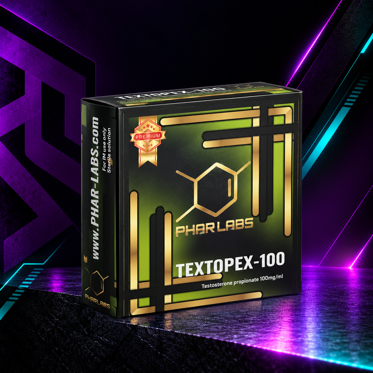 Textopex 100 mg/mL (Propionato de Testosterona / Testosterone Propionate / Testo Prop) – Frasco 10 mL – Phar Labs Premium