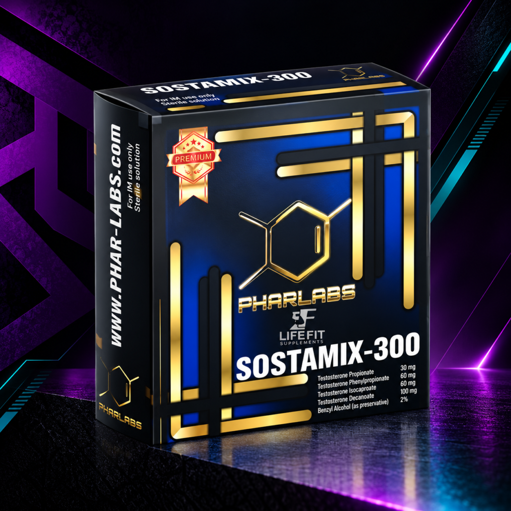 Sostamix 300 mg/mL (Sustanon / Sostenon / Mezcla de 4 Ésteres de Testosterona) – Frasco 10 mL – Phar Labs Premium