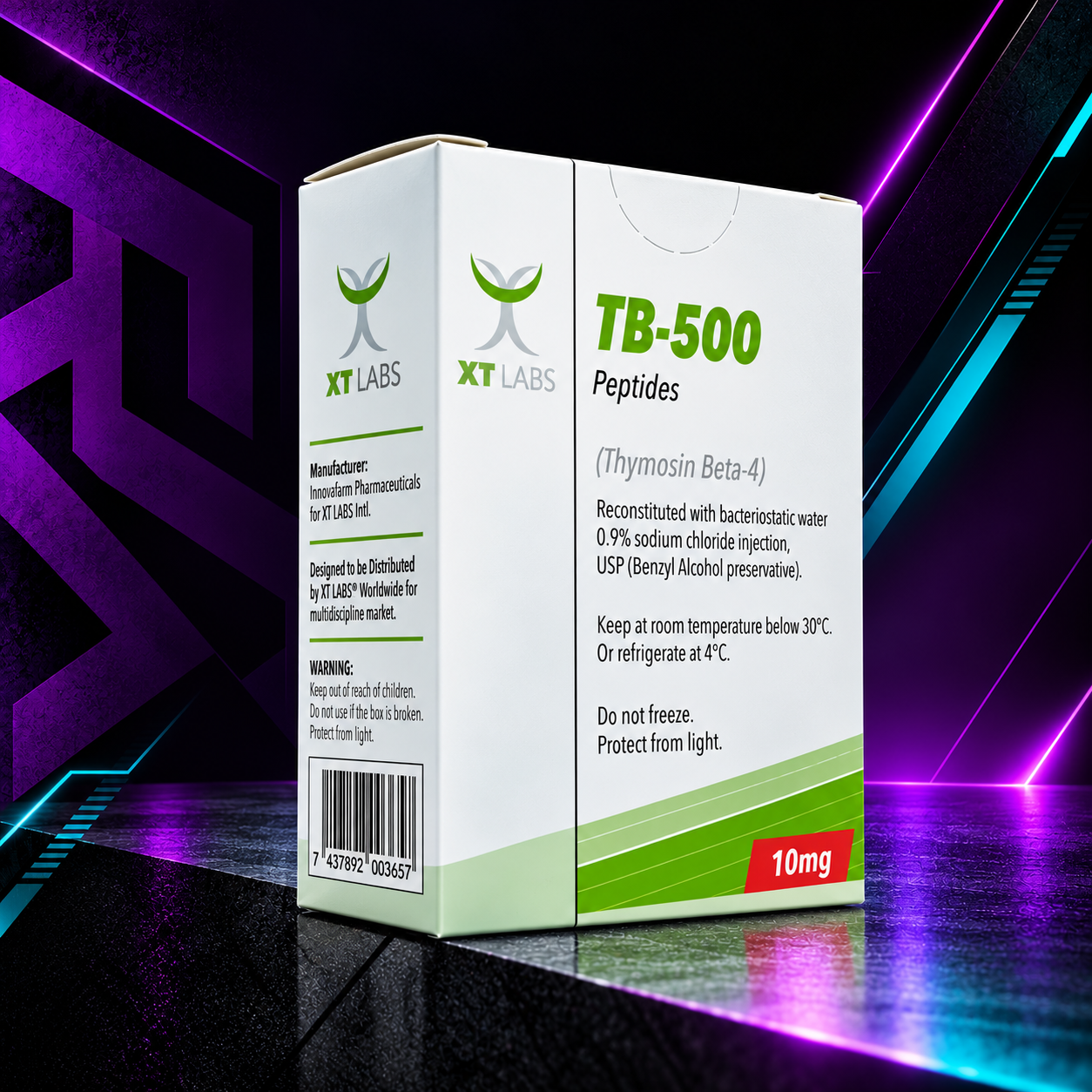 TB-500 (Timosina Beta-4 / Thymosin Beta-4 / Péptido Regenerativo y Cicatrización) – Vial Liofilizado – XT Labs