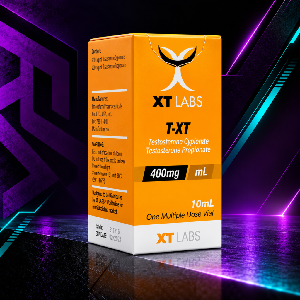 TXT 400 mg/mL (Dual Test Blend / Cipionato de Testosterona + Propionato de Testosterona) – Frasco 10 mL – XT Labs
